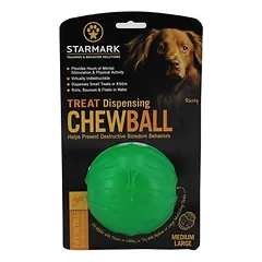 Starmark Treat Dispensing Chew Ball, žaislas šunims, Dideliems 26–45 kg — 5 nuotrauka