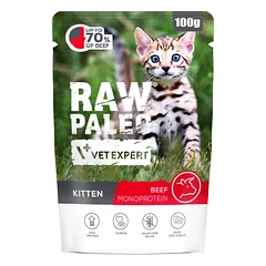 Raw Paleo kitten - Beef pouch 100g