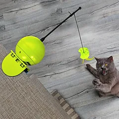 Europet Bernina Foxy Magic Ball lime elektroninis vibruojantis žaislas katėms, tvirtinamas — 2 nuotrauka