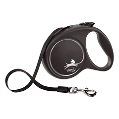 FLEXI Black Design pavadėlis šunims S,  5m/15kg