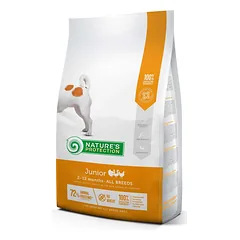 Nature's Protection visų veislių jaunų šunų sausas pašaras su paukštiena, 2 kg — 3 nuotrauka