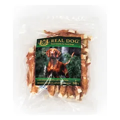 Real Dog Snacks Cod Strips Wrapped With Chicken 500 g parduotuvėje mumbo.lt
