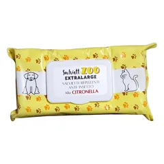 SalviettZOO XL - šunų ir kačių priežiūros servetėlės 40vnt (citrina)