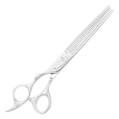 Geib Yoshi Lefty Thinner Scissors - single-sided straight thinning scissors for left-handed users, made of Japanese steel, 38 teeth, 7" — 1 nuotrauka