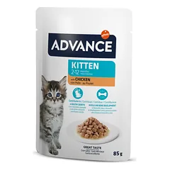 Advance konservai kačiukams su vištiena 12x85g