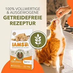 IAMS Advanced Nutrition Grain Free su vištiena, sausas maistas katėms, 1,5 - 2,9 kg — 3 nuotrauka
