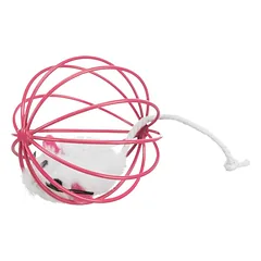 Trixie Plush Mice In A Wire Ball žaislas katėms su pliušine pele ir varpeliu, 6 cm, 1 vnt. — 5 nuotrauka
