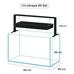 Aquael Ultrascape 60 Forest Set, 60x30x36 cm, 64,8 l — 5 nuotrauka