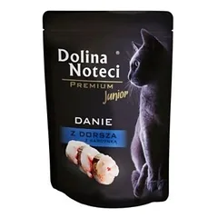 Guliašas jaunoms katėms su menke ir sardinėmis Dolina Noteci Dish, 85 g