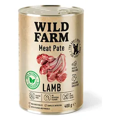 Wild Farm Pate Lamb 400g ėrienos ėdalas šunims be glitimo