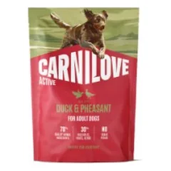 CARNILOVE ACTIVE Dog Duck & Pheasant sausas pašaras šunims 1,5 kg