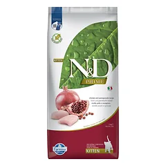 FARMINA N&D Prime Kitten 2x10 kg vištiena su granatų vaisiais