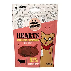 Mr.Bandit Dog Hearts jautienos širdelės 500 g