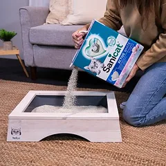 Sanicat Active White su lotoso žiedais, kraikas katėms, Ekonominė pakuotė: 3 x 6 l — 3 nuotrauka