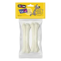Hau&amp;Miau Presuotas kaulas, baltas, 2 vnt. po 12,5 cm / 90 g