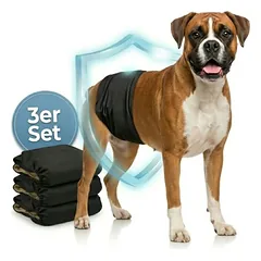 HUND IST KÖNIG waschbare Hundewindeln für Rüden (3 Stk), saugstark & bequem