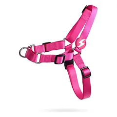 Dashi Solid Front Harness Pink - nesitraukiantys norvegiški šunų pakinktai, rožiniai