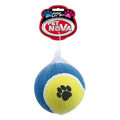 PET NOVA Tennis balls didelis kietas kamuolys 10cm (plūduriuoja) 2vnt — 2 nuotrauka