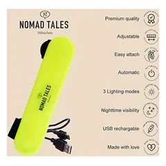 Nomad Tales Spirit USB šviečianti silikoninė juosta, L 12,2 x B 2,7 x H 1 cm — 3 nuotrauka