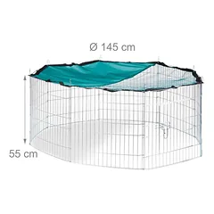 Lauko narvas graužikams Relaxdays 10025122.0, 8 panelės, Ø 145 × 55 cm — 4 nuotrauka