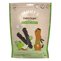 BOSCH SAMMY'S Tooth Bar Dental Snack Apple and Pomegranate 250 g dantų skanėstai nuotrauka