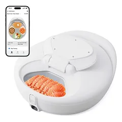 Robotail F20 Distributeur Automatique Réfrigéré pour Chats, 4 Compartiments