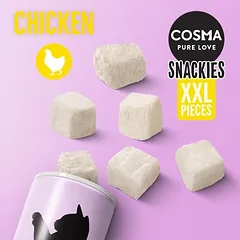 Kombinuotas rinkinys: Wild Freedom RAW – šaldyme džiovinti skanėstai + Cosma Snackies XXL Maxi Tube, < 49 g — 4 nuotrauka