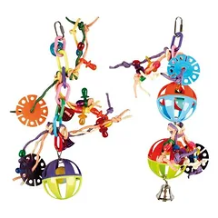 Flamingo Vogelspielzeug Ball mit Seilen