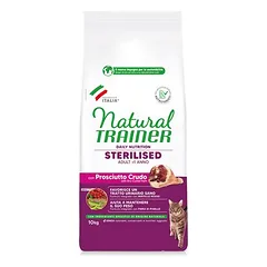 Natural Trainer Sterilised su žaliąja kumpiene, sausas maistas katėms, 1,5 - 2,9 kg — 4 nuotrauka