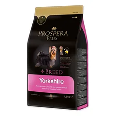 Prospera Plus Yorkshire Super Premium sausas maistas suaugusiems Jorkšyro terjero veislės šunims su vištiena ir ryžiais, 1.5 kg