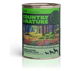 COUNTRY&NATURE Šlapias ėdalas elniams su kuskusu be grūdų 400 g