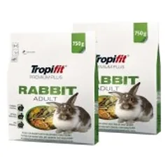 Maistas triušiams Tropifit Premium Plus Rabbit Adult 2x750 g