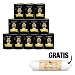 PAKA ZWIERZAKA Seventh Heaven Antis ir obuoliai 12 x 400g + jautienos dešra šunims 200g NEMOKAMAI
