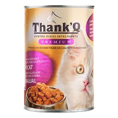 THANK'Q KOT su kepenėmis 415 g drėgnas maistas katėms