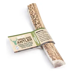 Perpjautas elnio ragas šunims – Split Highland Antler – L dydis 81-120 g