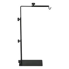 Šildymo lempos stovas terariumui, reguliuojamo aukščio 39–92 cm, juodas