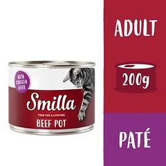 Smilla jautienos indeliai drėgnas maistas katėms 6 x 200 g — 3 nuotrauka