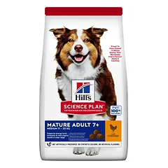 Hill’s Science Plan Canine Senior Mature Sausas maistas vyresnio amžiaus šunims (su vištiena) 14kg.
