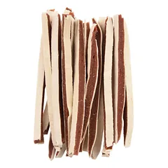 Flamingo Hapki Duck Fish Sushi Strips - minkšti skanėstai šunims, antiena ir polakas, 85g — 2 nuotrauka