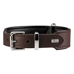 HUNTER Hundehalsband Basic, HUNTER Hundehalsband Basic Größe: S-M, Farbe: braun/schwarz, Halsumfang: 36 - 43 cm, Breite: 3,9 cm parduotuvėje mumbo.lt