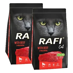 DOLINA NOTECI Rafi Cat sausas kačių ėdalas su jautiena 2x1,5kg