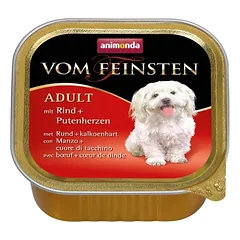 ANIMONDA Dog Vom Feinsten Adult skonis: jautienos ir kalakutienos širdelės 22x150g