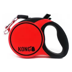 KONG Terrain ištraukiamas pavadėlis, raudonas, Dideliems 26–45 kg — 3 nuotrauka