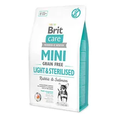 Brit Care Mini Light&Sterilised sausas pašaras mažų veislių šunims 2 kg