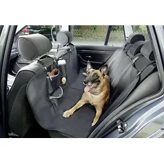Flamingo Dex - dog car seat cover, with water bottle and collapsible bowl