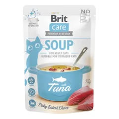 Brit Care Cat sriuba su tunu, drėgnas maistas katėms 75 g parduotuvėje animu.lt