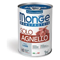 Monge Monoproteico Solo - Wet Dog Pate 100% Lamb PUPPY 400g (pak24)