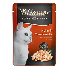 MIAMOR Feline Filets Vištiena su pomidorais želė 24x100g