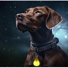 LED šviečiantis pakabukas deimantas oranžinis — 4 nuotrauka