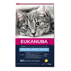 Eukanuba Weight Control sausas maistas sterilizuotoms katėms su vištiena, 10 kg